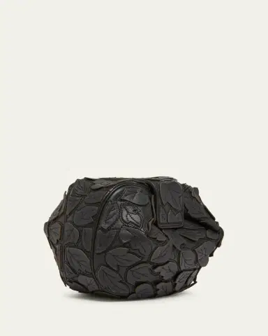 Gabriela Hearst Demi Leaf Applique Nappa Leather Clutch Bag | Thumbnail 3 Gabriela Hearst Demi Leaf Applique Nappa Leather Clutch Bag | Thumbnail 3