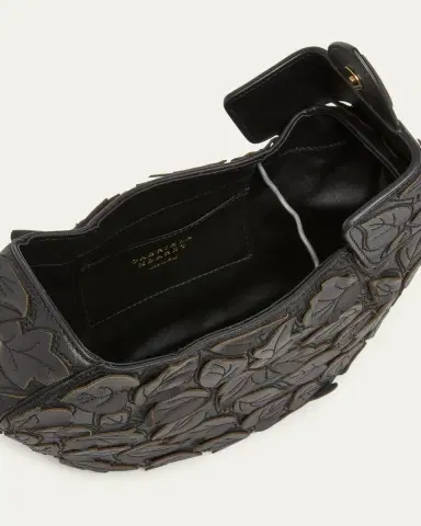 Gabriela Hearst Demi Leaf Applique Nappa Leather Clutch Bag | Thumbnail 4 Gabriela Hearst Demi Leaf Applique Nappa Leather Clutch Bag | Thumbnail 4