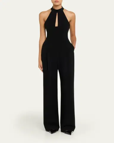 A.L.C. Lucie Wide-Leg Halter Jumpsuit | Thumbnail 2 A.L.C. Lucie Wide-Leg Halter Jumpsuit | Thumbnail 2