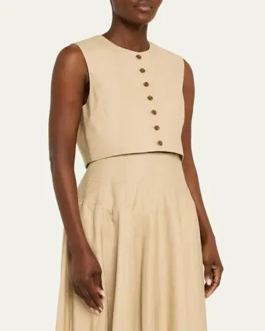 Heirlome Danielle Silk Tussah Crop Top | Thumbnail 4 Heirlome Danielle Silk Tussah Crop Top | Thumbnail 4