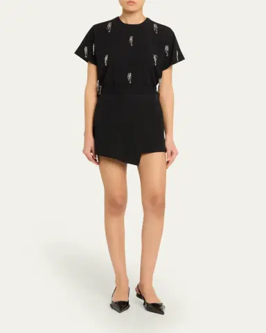 Simkhai Abelia Embellished Crewneck T-Shirt | Thumbnail 2 Simkhai Abelia Embellished Crewneck T-Shirt | Thumbnail 2