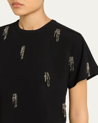 Simkhai Abelia Embellished Crewneck T-Shirt | Thumbnail 5 Simkhai Abelia Embellished Crewneck T-Shirt | Thumbnail 5