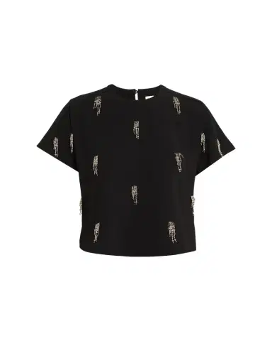 Simkhai Abelia Embellished Crewneck T-Shirt | Thumbnail 1 Simkhai Abelia Embellished Crewneck T-Shirt | Thumbnail 1