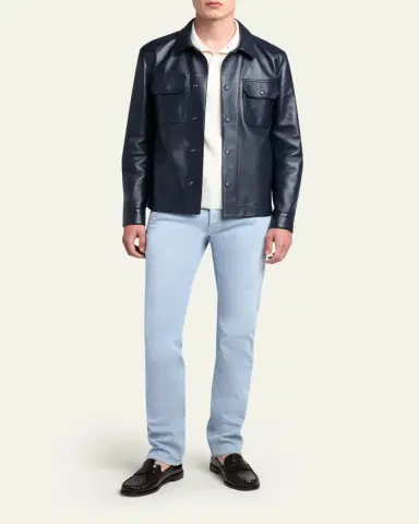 Tom Ford Men's Classic-Fit Cotton Pique Polo Shirt | Thumbnail 2 Tom Ford Men's Classic-Fit Cotton Pique Polo Shirt | Thumbnail 2