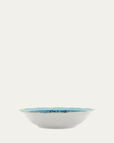 GINORI 1735 Oriente Italiano Iris Deep Round Serving Bowl | Thumbnail 3 GINORI 1735 Oriente Italiano Iris Deep Round Serving Bowl | Thumbnail 3
