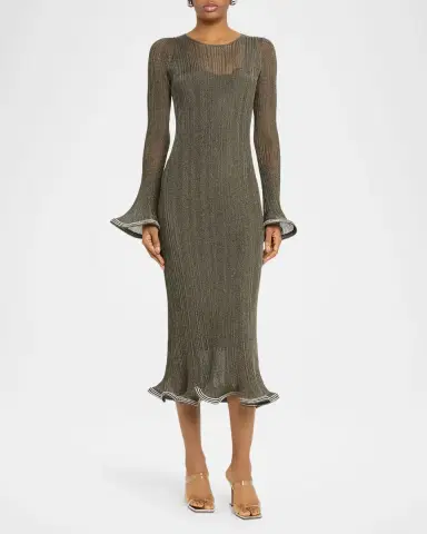 Simkhai Chessie Embellished Knit Midi Dress | Thumbnail 6 Simkhai Chessie Embellished Knit Midi Dress | Thumbnail 6