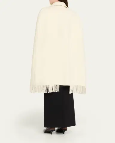 TOTEME Fringe Cape Coat | Thumbnail 3 TOTEME Fringe Cape Coat | Thumbnail 3