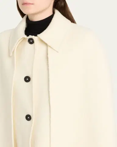 TOTEME Fringe Cape Coat | Thumbnail 5 TOTEME Fringe Cape Coat | Thumbnail 5