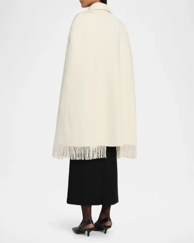 TOTEME Fringe Cape Coat | Thumbnail 7 TOTEME Fringe Cape Coat | Thumbnail 7