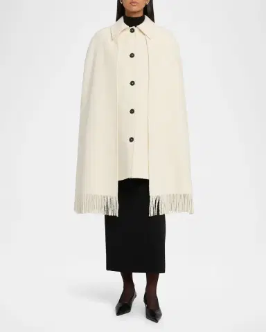 TOTEME Fringe Cape Coat | Thumbnail 8 TOTEME Fringe Cape Coat | Thumbnail 8