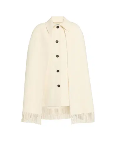 TOTEME Fringe Cape Coat | Thumbnail 1 TOTEME Fringe Cape Coat | Thumbnail 1