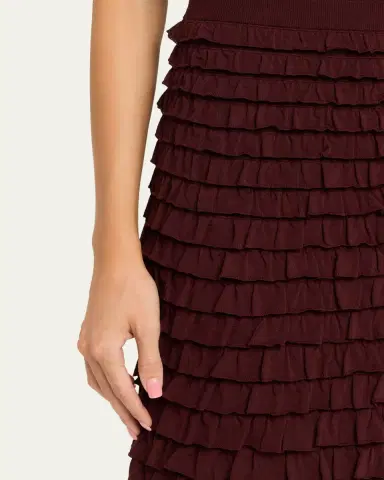 Ulla Johnson Mimi Ruffled Midi Skirt | Thumbnail 5 Ulla Johnson Mimi Ruffled Midi Skirt | Thumbnail 5