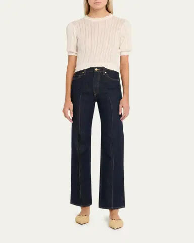 Ulla Johnson Gemma Puff-Sleeve Pointelle Knit Top | Thumbnail 2 Ulla Johnson Gemma Puff-Sleeve Pointelle Knit Top | Thumbnail 2