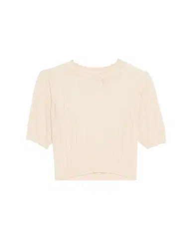 Ulla Johnson Gemma Puff-Sleeve Pointelle Knit Top | Thumbnail 1 Ulla Johnson Gemma Puff-Sleeve Pointelle Knit Top | Thumbnail 1