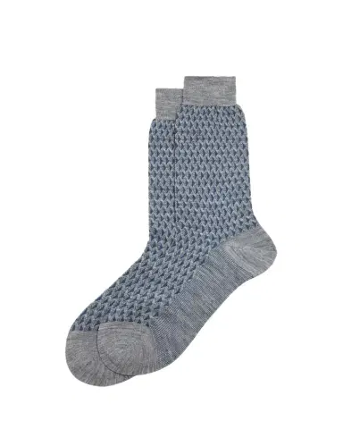 Bresciani en's Cotton-Stretch Geometric Mid-Calf Socks | Thumbnail 1 Bresciani en's Cotton-Stretch Geometric Mid-Calf Socks | Thumbnail 1