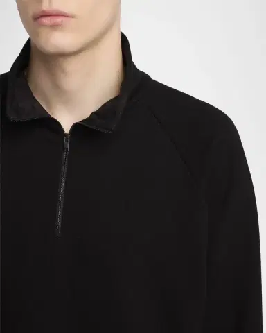 THE ROW Men 's Gallagher Cotton and Cashmere Funnel-Neck Sweater | Thumbnail 4 THE ROW Men 's Gallagher Cotton and Cashmere Funnel-Neck Sweater | Thumbnail 4