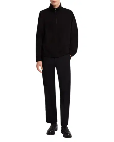 THE ROW Men 's Gallagher Cotton and Cashmere Funnel-Neck Sweater | Thumbnail 1 THE ROW Men 's Gallagher Cotton and Cashmere Funnel-Neck Sweater | Thumbnail 1