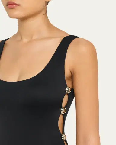Simkhai Mona Studded One-Piece Swimsuit | Thumbnail 5 Simkhai Mona Studded One-Piece Swimsuit | Thumbnail 5