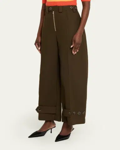 CHRISTOPHER JOHN ROGERS Tab-Ankle Barrel Trousers | Thumbnail 4 CHRISTOPHER JOHN ROGERS Tab-Ankle Barrel Trousers | Thumbnail 4