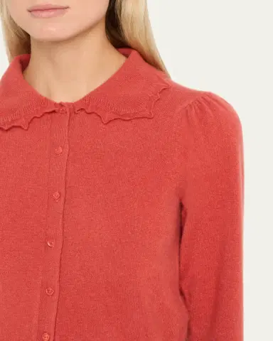 Ulla Johnson Kalila Collared Cashmere Crop Cardigan | Thumbnail 5 Ulla Johnson Kalila Collared Cashmere Crop Cardigan | Thumbnail 5
