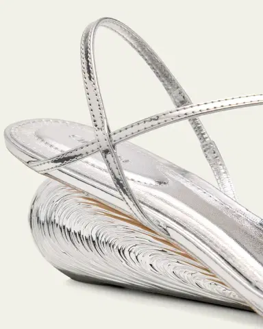 Simkhai Bridget Metallic Wedge Strappy Sandals | Thumbnail 5 Simkhai Bridget Metallic Wedge Strappy Sandals | Thumbnail 5