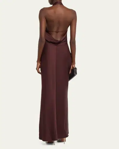 Simkhai Reannon Draped Satin Gown | Thumbnail 7 Simkhai Reannon Draped Satin Gown | Thumbnail 7