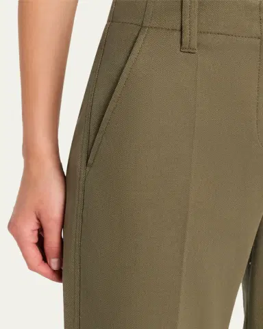 Brunello Cucinelli Linen Twill Kickflare Cigarette Pants | Thumbnail 5 Brunello Cucinelli Linen Twill Kickflare Cigarette Pants | Thumbnail 5