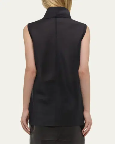 Helmut Lang Organza Cowl-Neck Shell Top | Thumbnail 3 Helmut Lang Organza Cowl-Neck Shell Top | Thumbnail 3