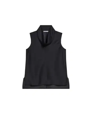 Helmut Lang Organza Cowl-Neck Shell Top | Thumbnail 1 Helmut Lang Organza Cowl-Neck Shell Top | Thumbnail 1