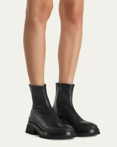 Khaite 35mm Fallon Leather Ankle Boots | Thumbnail 2 Khaite 35mm Fallon Leather Ankle Boots | Thumbnail 2
