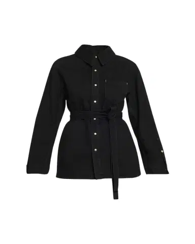 OSSOU Denim Cinch Shirt Jacket | Thumbnail 1 OSSOU Denim Cinch Shirt Jacket | Thumbnail 1