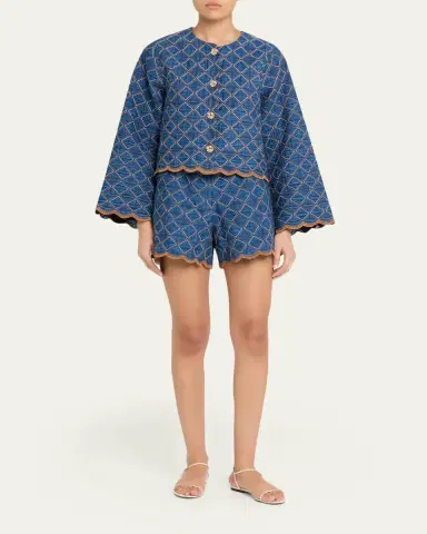 Cara Cara Marvis Quilted Denim Jacket | Thumbnail 2 Cara Cara Marvis Quilted Denim Jacket | Thumbnail 2