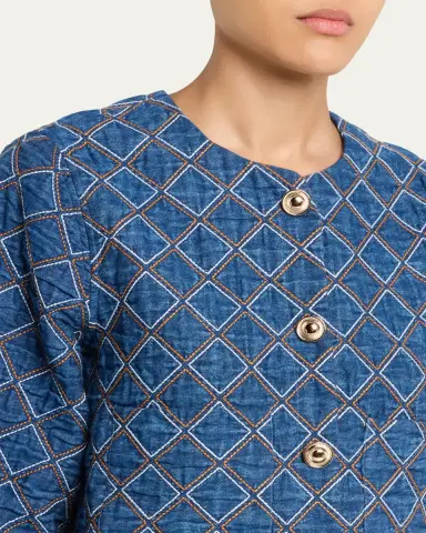 Cara Cara Marvis Quilted Denim Jacket | Thumbnail 5 Cara Cara Marvis Quilted Denim Jacket | Thumbnail 5