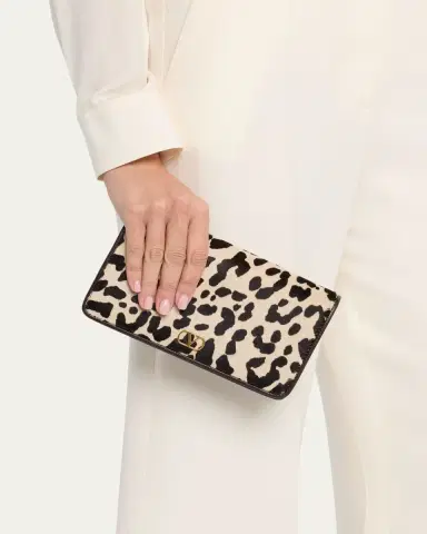 Valentino Garavani VLogo Mini Leopard-Print Calf Hair Shoulder Bag | Thumbnail 4 Valentino Garavani VLogo Mini Leopard-Print Calf Hair Shoulder Bag | Thumbnail 4