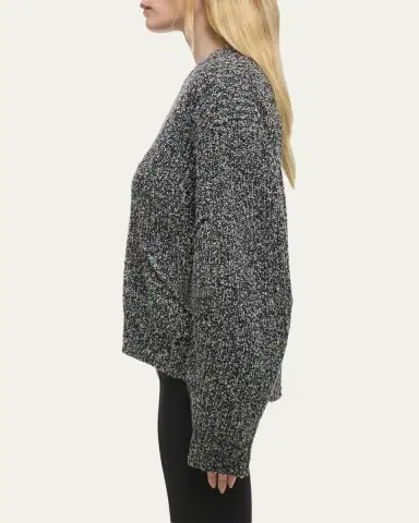 Helmut Lang Marled Zip-Front Sweater | Thumbnail 4 Helmut Lang Marled Zip-Front Sweater | Thumbnail 4