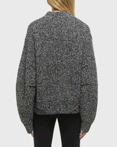 Helmut Lang Marled Zip-Front Sweater | Thumbnail 7 Helmut Lang Marled Zip-Front Sweater | Thumbnail 7