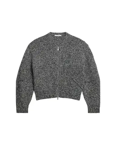 Helmut Lang Marled Zip-Front Sweater | Thumbnail 1 Helmut Lang Marled Zip-Front Sweater | Thumbnail 1