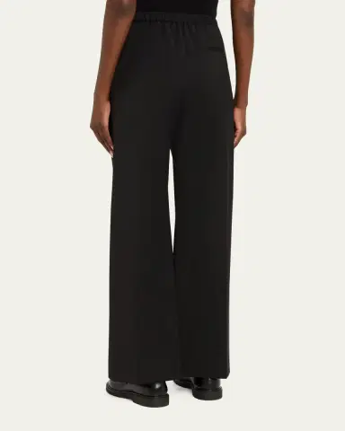 Loewe Leather Logo-Band Straight-Leg Tailored Trousers | Thumbnail 3 Loewe Leather Logo-Band Straight-Leg Tailored Trousers | Thumbnail 3