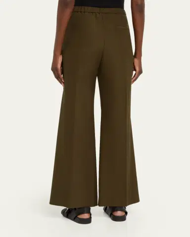 Loewe Leather Logo-Band Straight-Leg Tailored Trousers | Thumbnail 3 Loewe Leather Logo-Band Straight-Leg Tailored Trousers | Thumbnail 3
