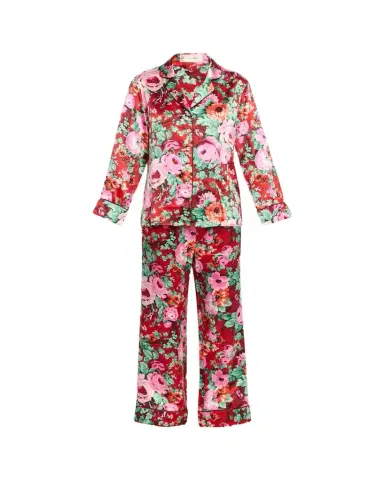 Olivia von Halle Lila Floral-Print Silk Satin Pajama Set | Thumbnail 1 Olivia von Halle Lila Floral-Print Silk Satin Pajama Set | Thumbnail 1