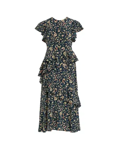 Ulla Johnson Amaia Cascading Ruffle Midi Dress | Thumbnail 1 Ulla Johnson Amaia Cascading Ruffle Midi Dress | Thumbnail 1