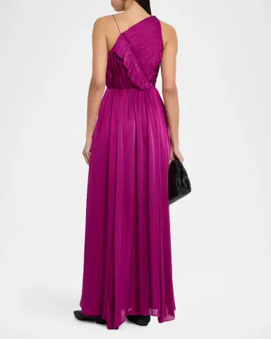 Ulla Johnson Aisha Asymmetric Silk Chiffon Gown | Thumbnail 16 Ulla Johnson Aisha Asymmetric Silk Chiffon Gown | Thumbnail 16