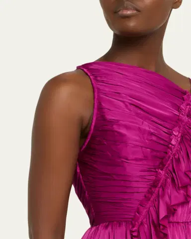 Ulla Johnson Aisha Asymmetric Silk Chiffon Gown | Thumbnail 5 Ulla Johnson Aisha Asymmetric Silk Chiffon Gown | Thumbnail 5