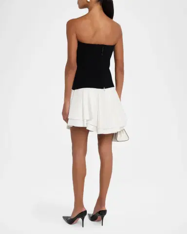 Simkhai Isabelle Strapless Drop-Waist Mini Dress | Thumbnail 7 Simkhai Isabelle Strapless Drop-Waist Mini Dress | Thumbnail 7