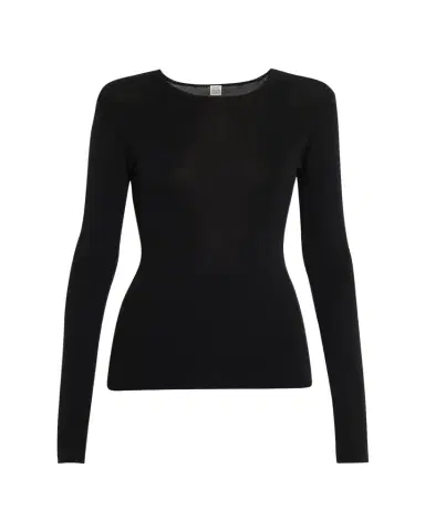 TOTEME Long-Sleeve Jersey Top | Thumbnail 1 TOTEME Long-Sleeve Jersey Top | Thumbnail 1