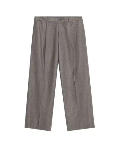 FRAME Men's Wide-Leg Flannel Trousers | Thumbnail 1 FRAME Men's Wide-Leg Flannel Trousers | Thumbnail 1