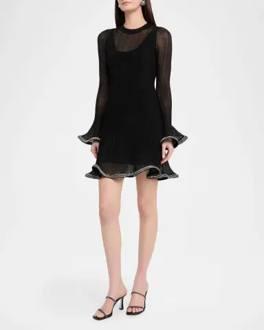 SIMKHAI Zelda Embellished Knit Mini Dress | Thumbnail 17 SIMKHAI Zelda Embellished Knit Mini Dress | Thumbnail 17