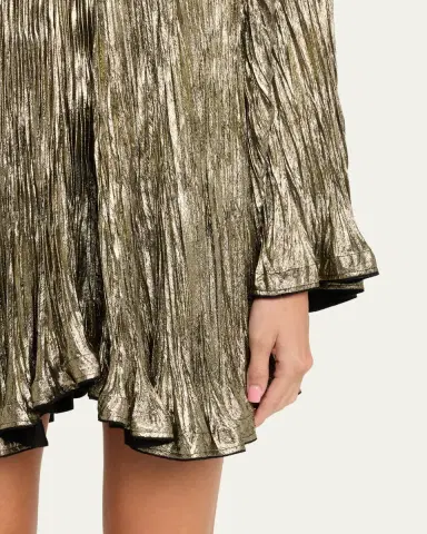 Ulla Johnson Claire Pleated Long-Sleeve Mini Dress | Thumbnail 5 Ulla Johnson Claire Pleated Long-Sleeve Mini Dress | Thumbnail 5