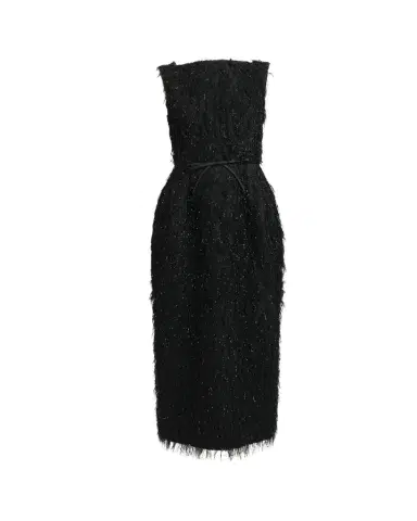 Erdem Metallic Fringe Sleeveless Ankle Dress | Thumbnail 1 Erdem Metallic Fringe Sleeveless Ankle Dress | Thumbnail 1