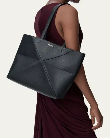 Loewe Puzzle Fold Tote Bag in Leather | Thumbnail 2 Loewe Puzzle Fold Tote Bag in Leather | Thumbnail 2